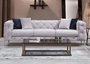 Atelier Del Sofa Como - Sofá de 3 plazas - Gris claro